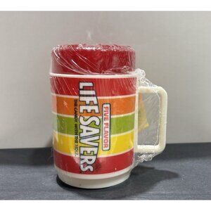 Sealed Vintage Life Savers Mug 1980s Deka Plastics Five Flavor 10oz